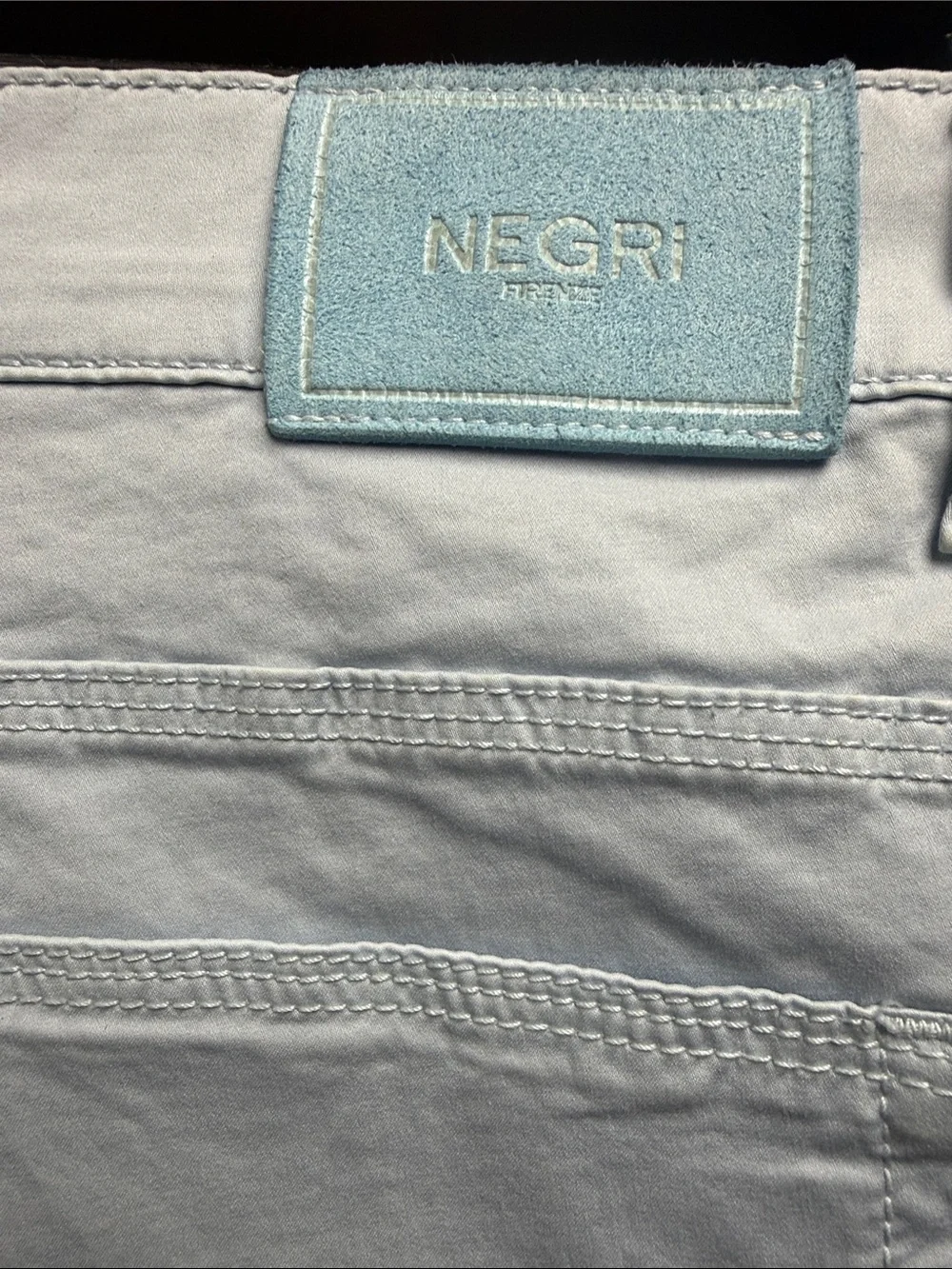 Light Blue Men's Pants - Casual Straight Fit